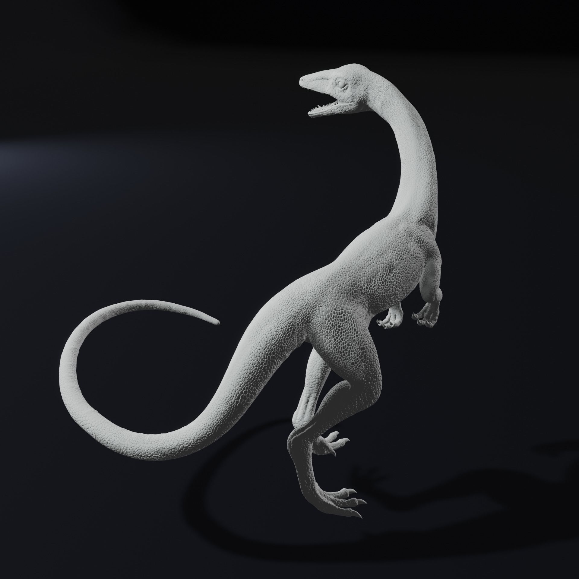 Compy - Compsognathus Dinosuar Reptile 3D Model 3D print model_2