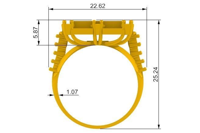 Anillo Hombre Mens Ring SM 3D print model_1
