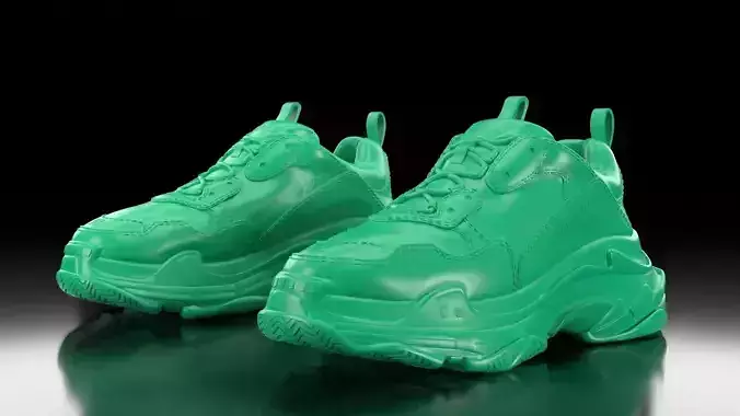 balenciaga triple s 3D print model