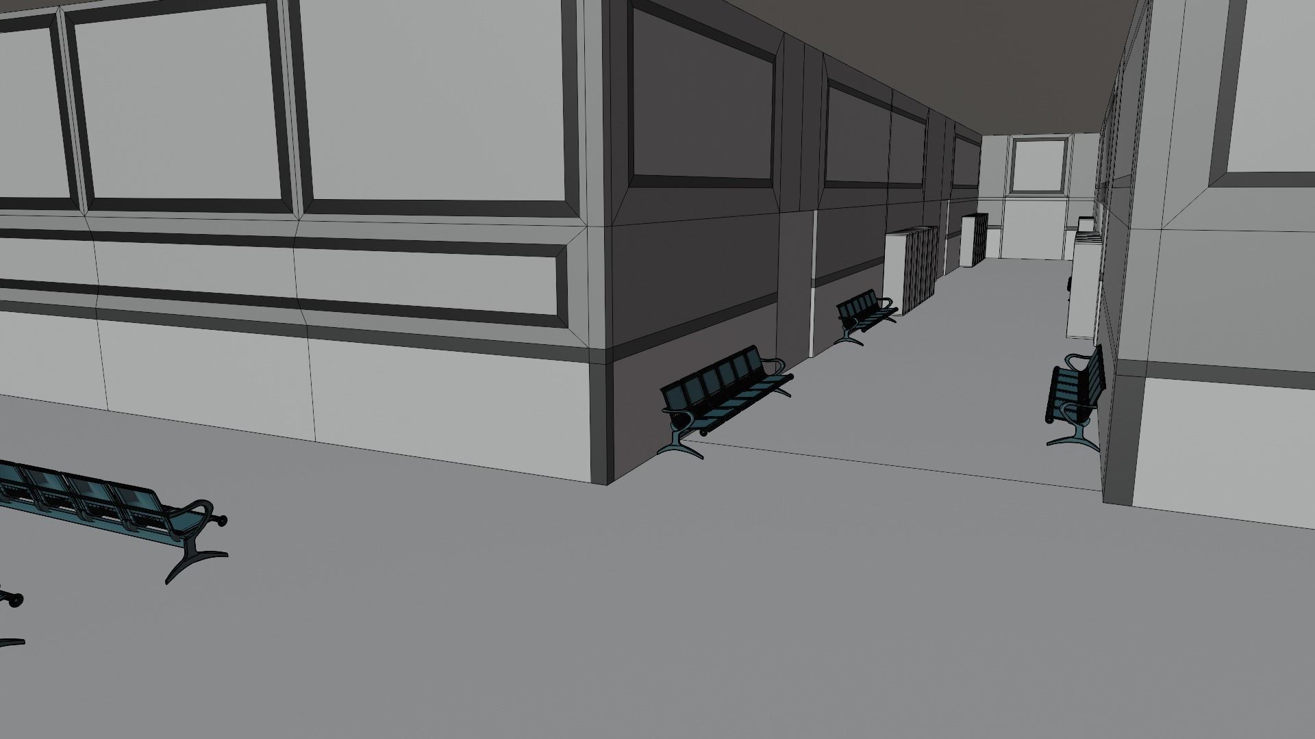 Military Bunker Low-poly 3D model_7