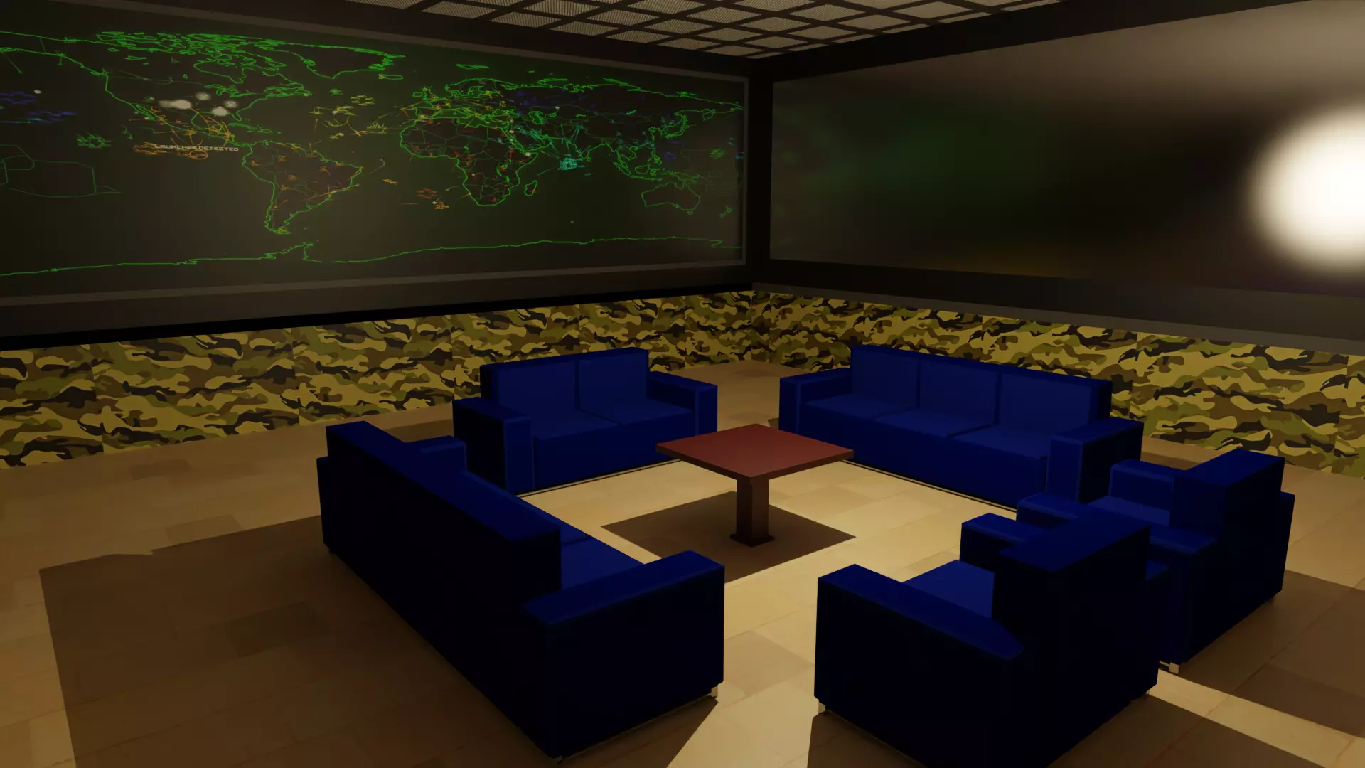 Military Bunker Low-poly 3D model_0