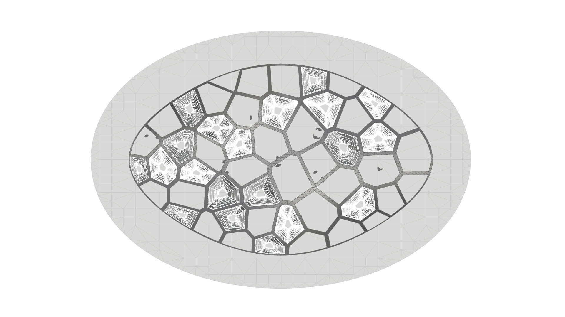 SciFi Voronoi Urban Pavilion 3D model_45