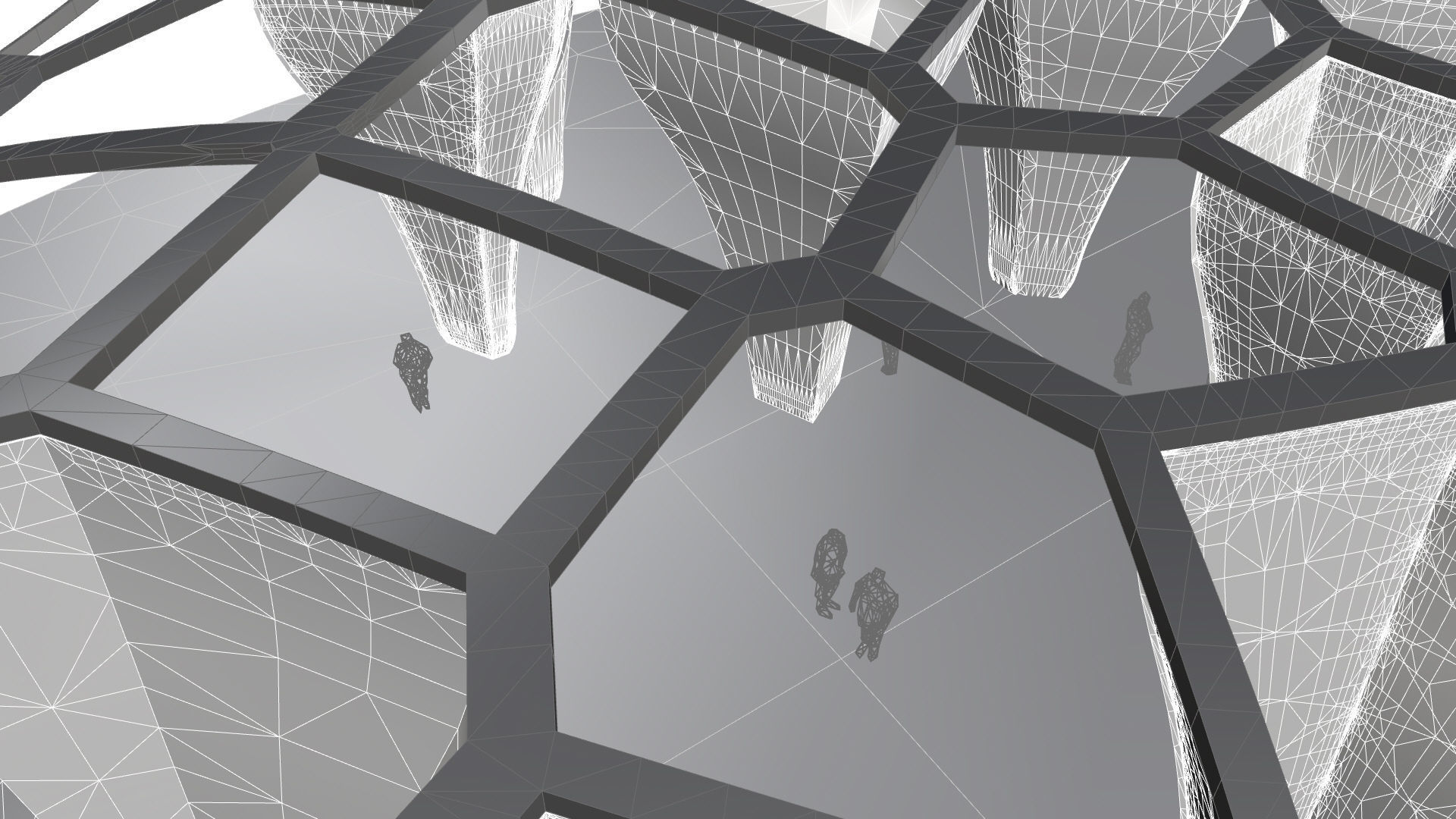 SciFi Voronoi Urban Pavilion 3D model_34
