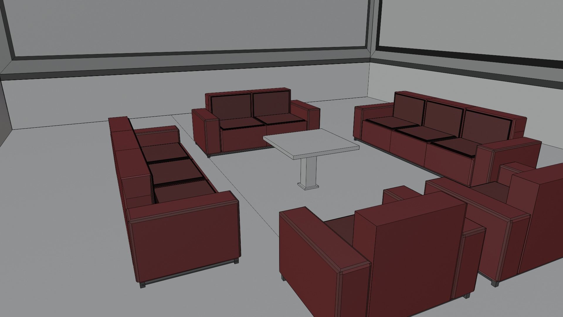 Military Base Low-poly 3D model_9