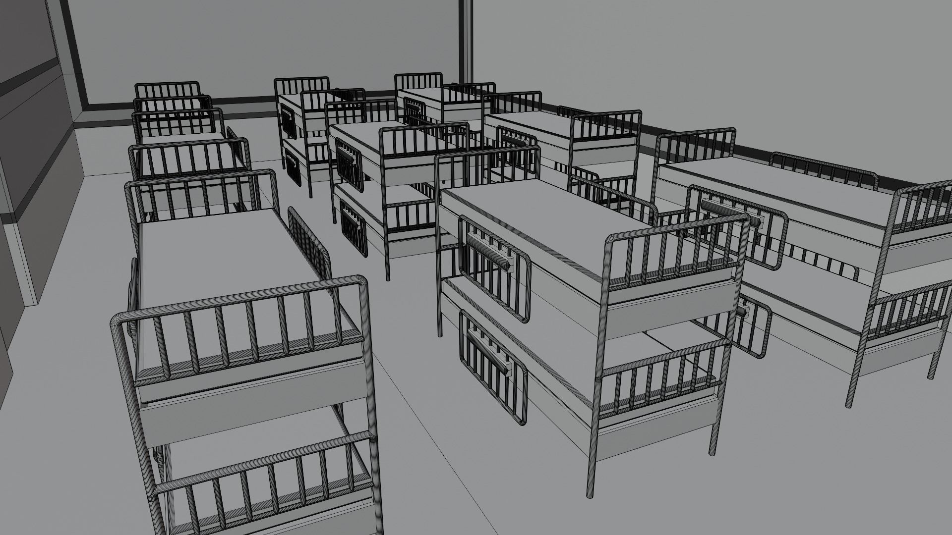 Military Base Low-poly 3D model_10