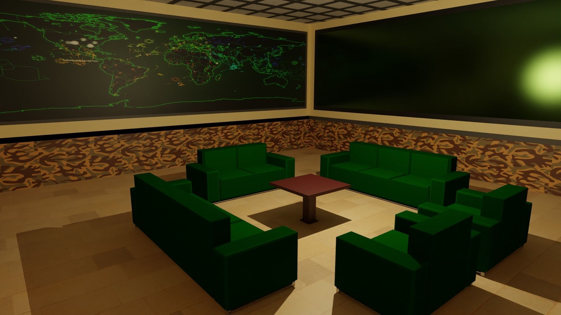 Military Base Low-poly 3D model_5