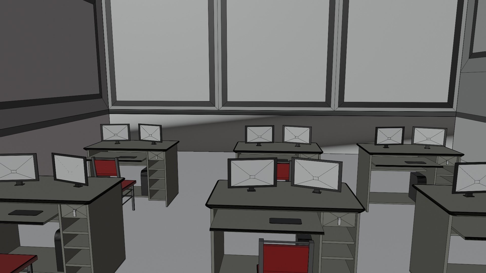 Military Base Low-poly 3D model_8