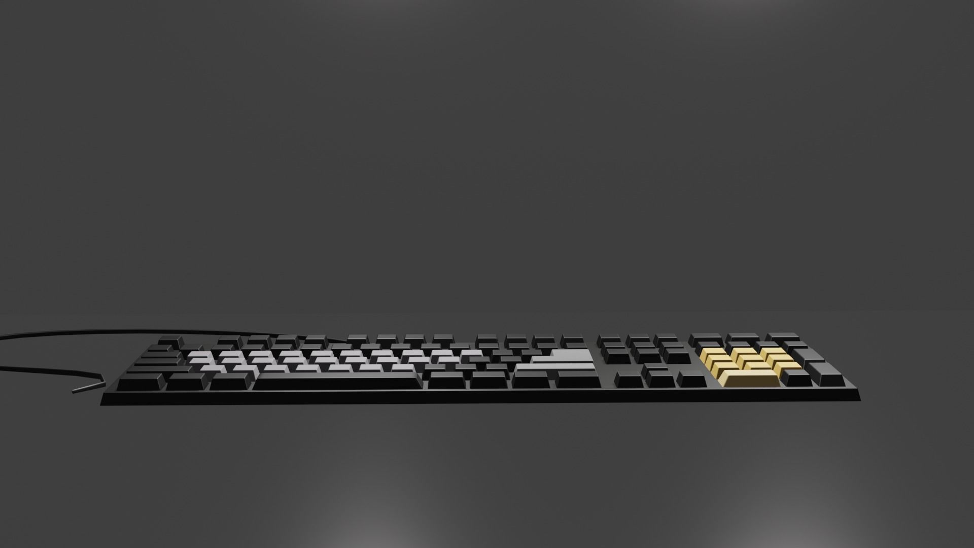 Computer Keyboard 3D model_2