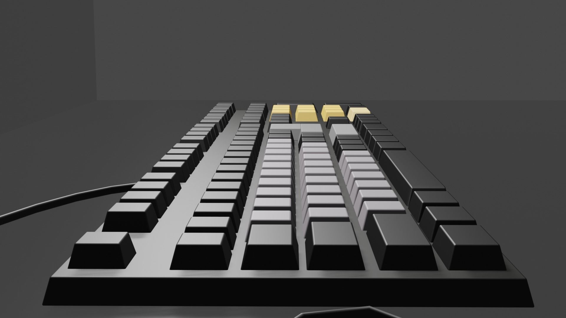 Computer Keyboard 3D model_1