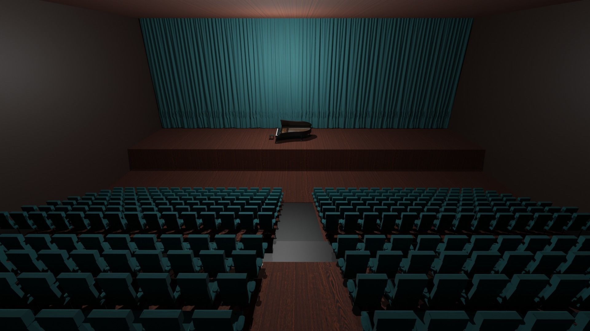 Opera House Low-poly 3D model_5