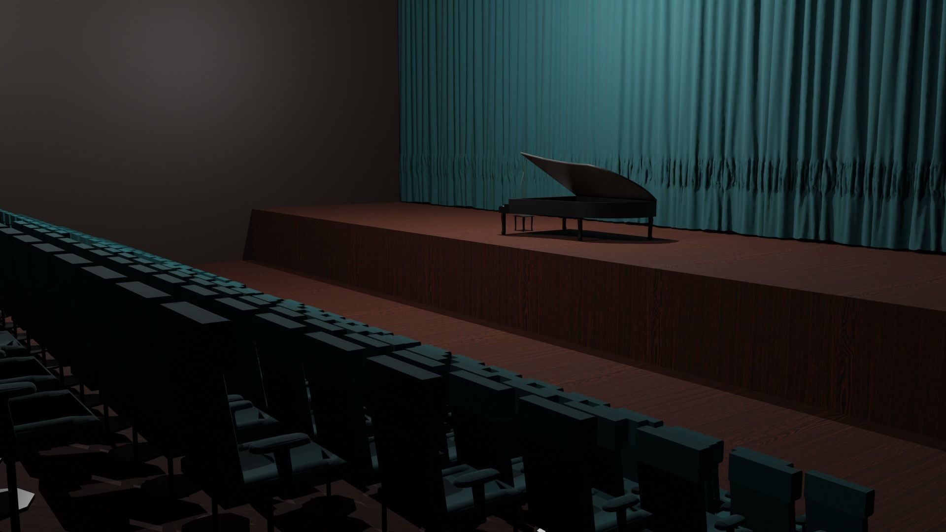 Opera House Low-poly 3D model_4