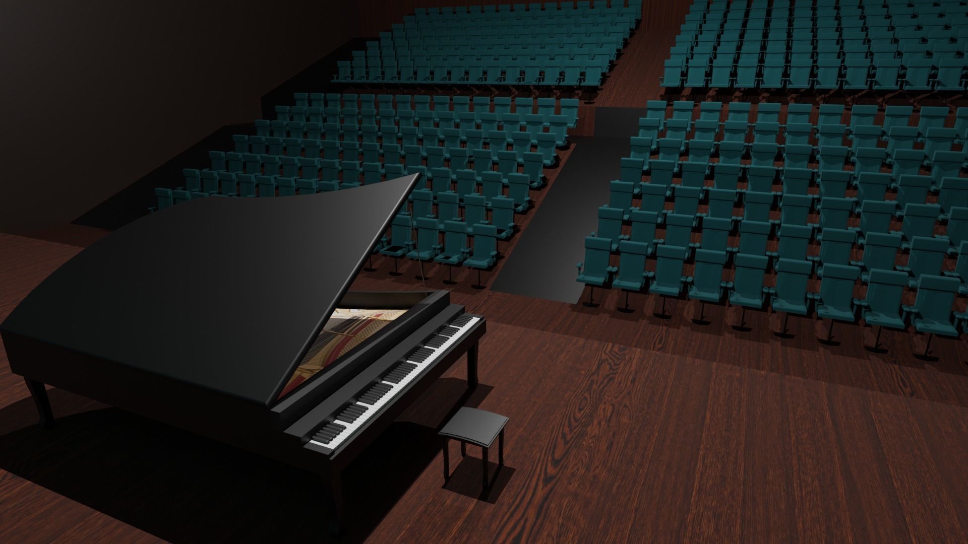 Opera House Low-poly 3D model_3