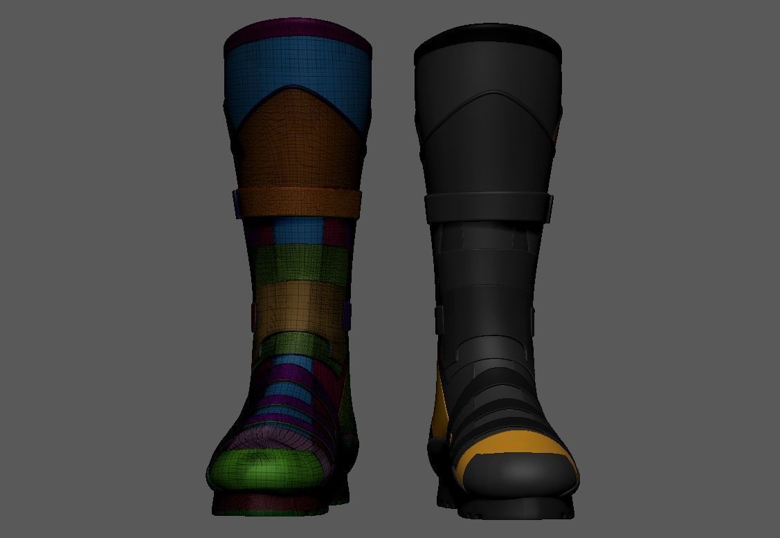 SuperHero Boots 3D print model_2
