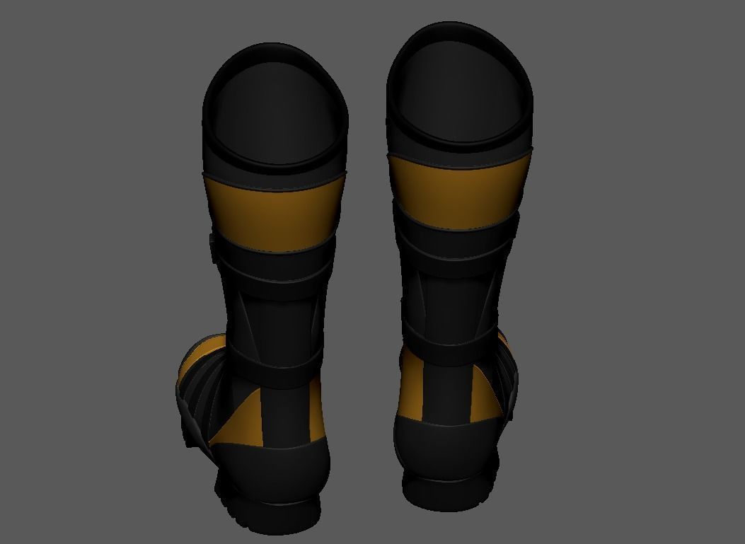 SuperHero Boots 3D print model_9
