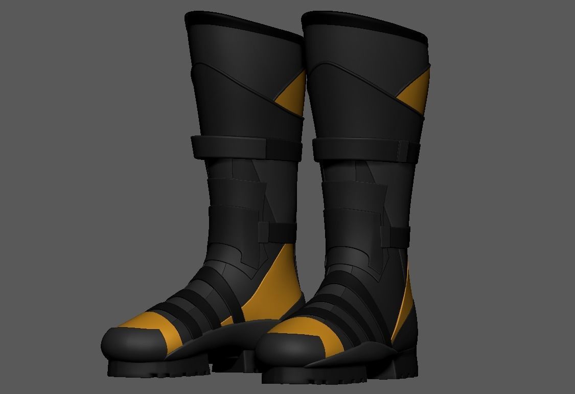 SuperHero Boots 3D print model_3