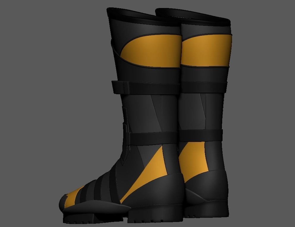SuperHero Boots 3D print model_6