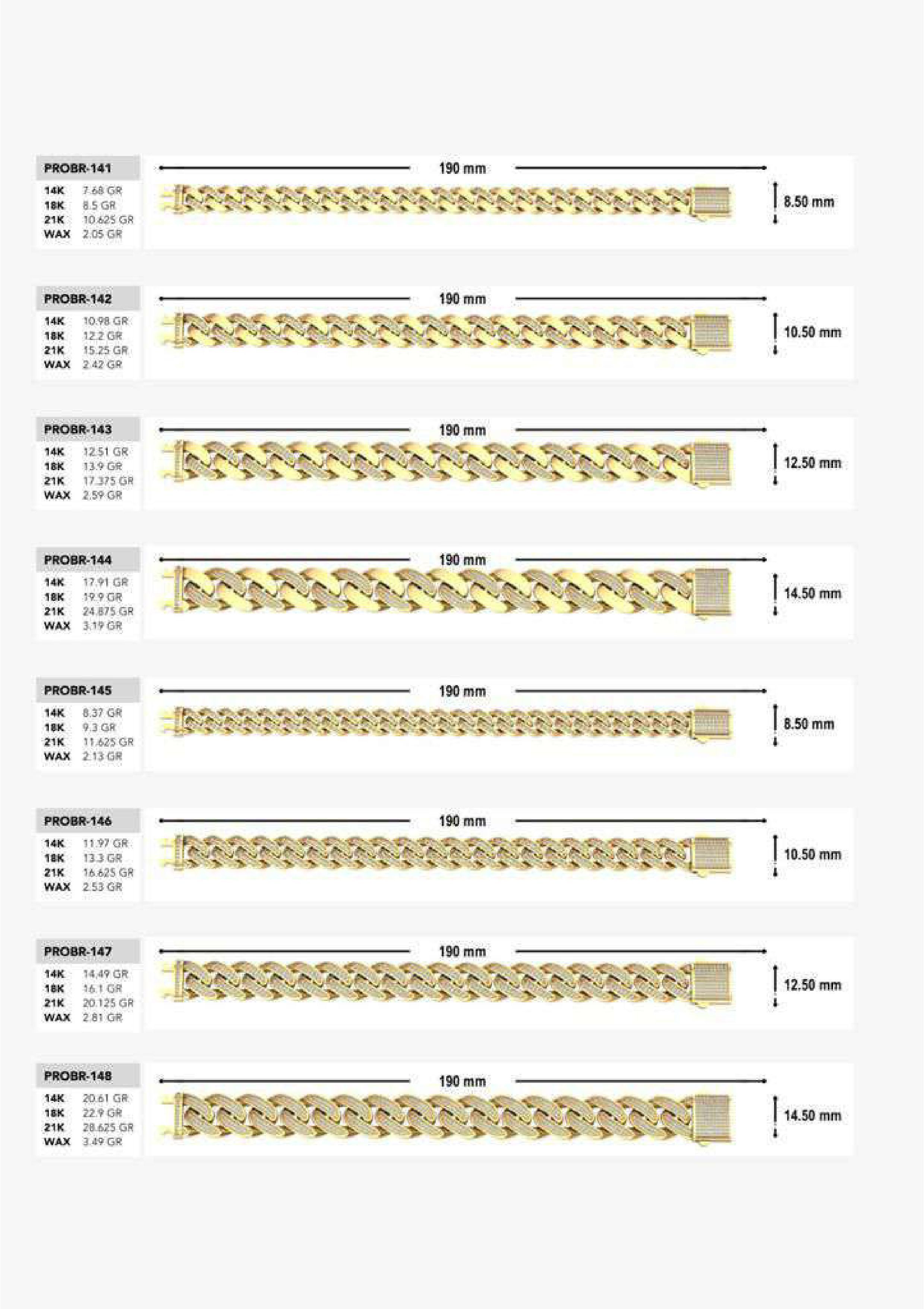 180 CUBAN LINK CHAIN BRACELETS READY FOR PRINT  3D print model_16