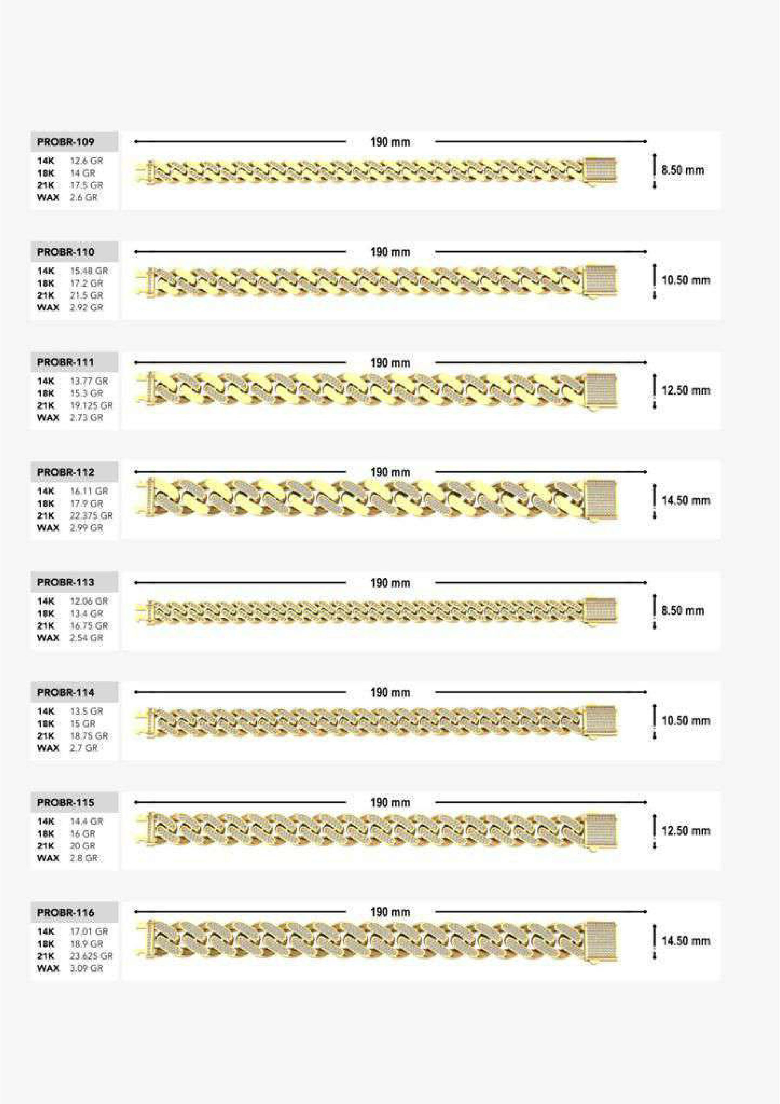 180 CUBAN LINK CHAIN BRACELETS READY FOR PRINT  3D print model_11