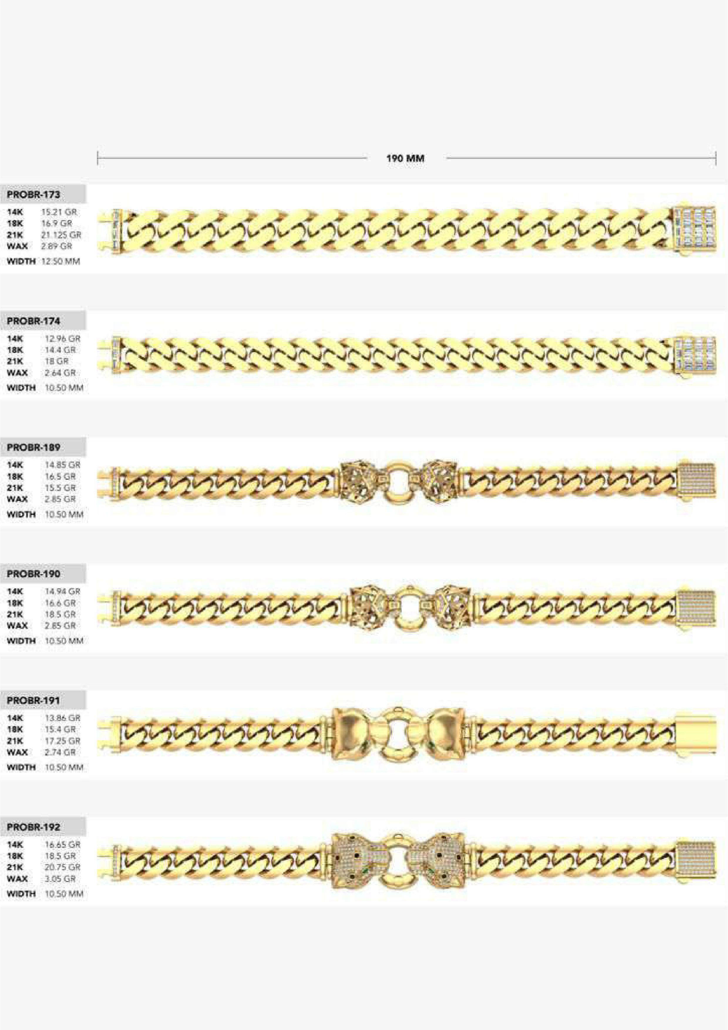 180 CUBAN LINK CHAIN BRACELETS READY FOR PRINT  3D print model_26