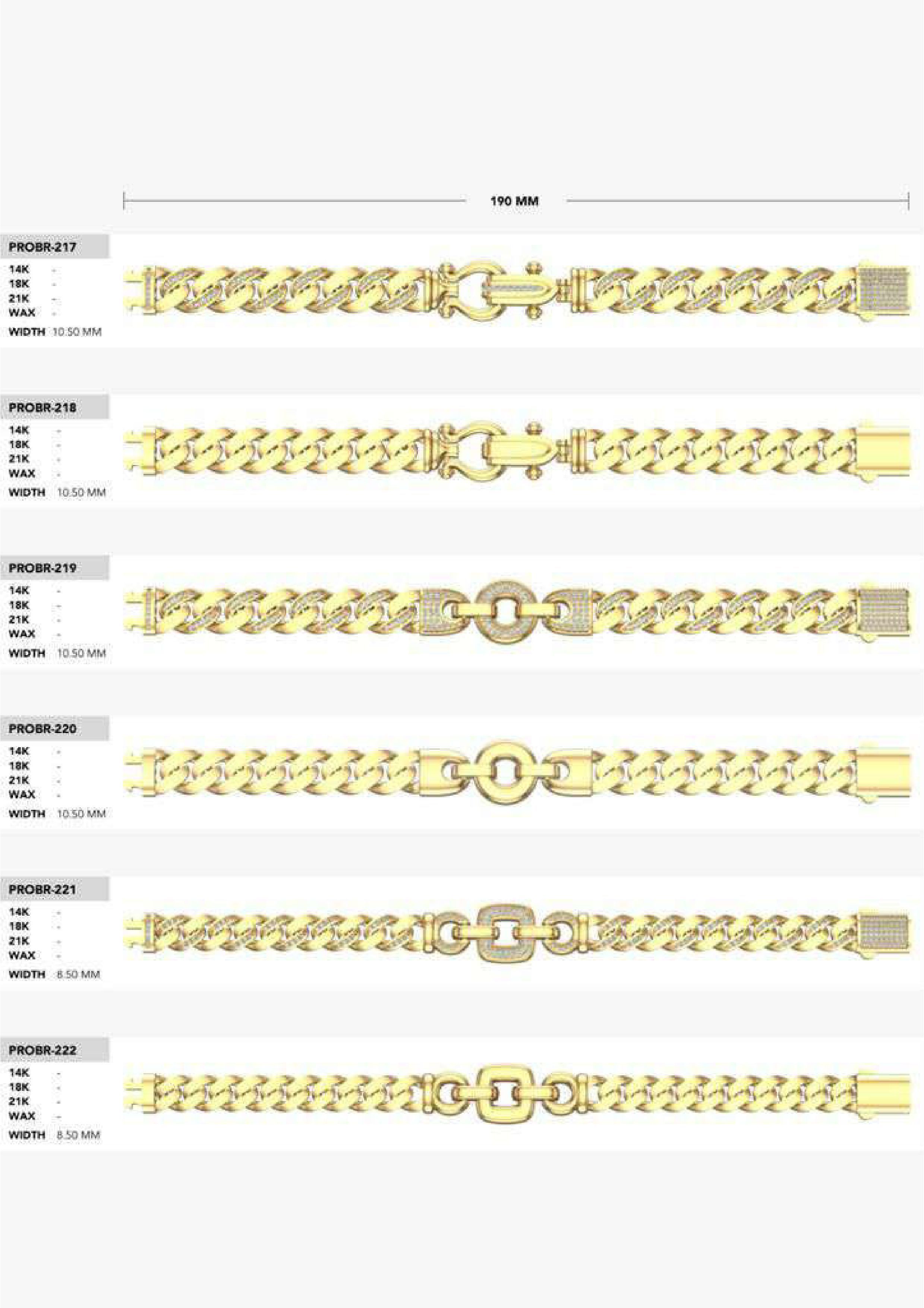 180 CUBAN LINK CHAIN BRACELETS READY FOR PRINT  3D print model_20