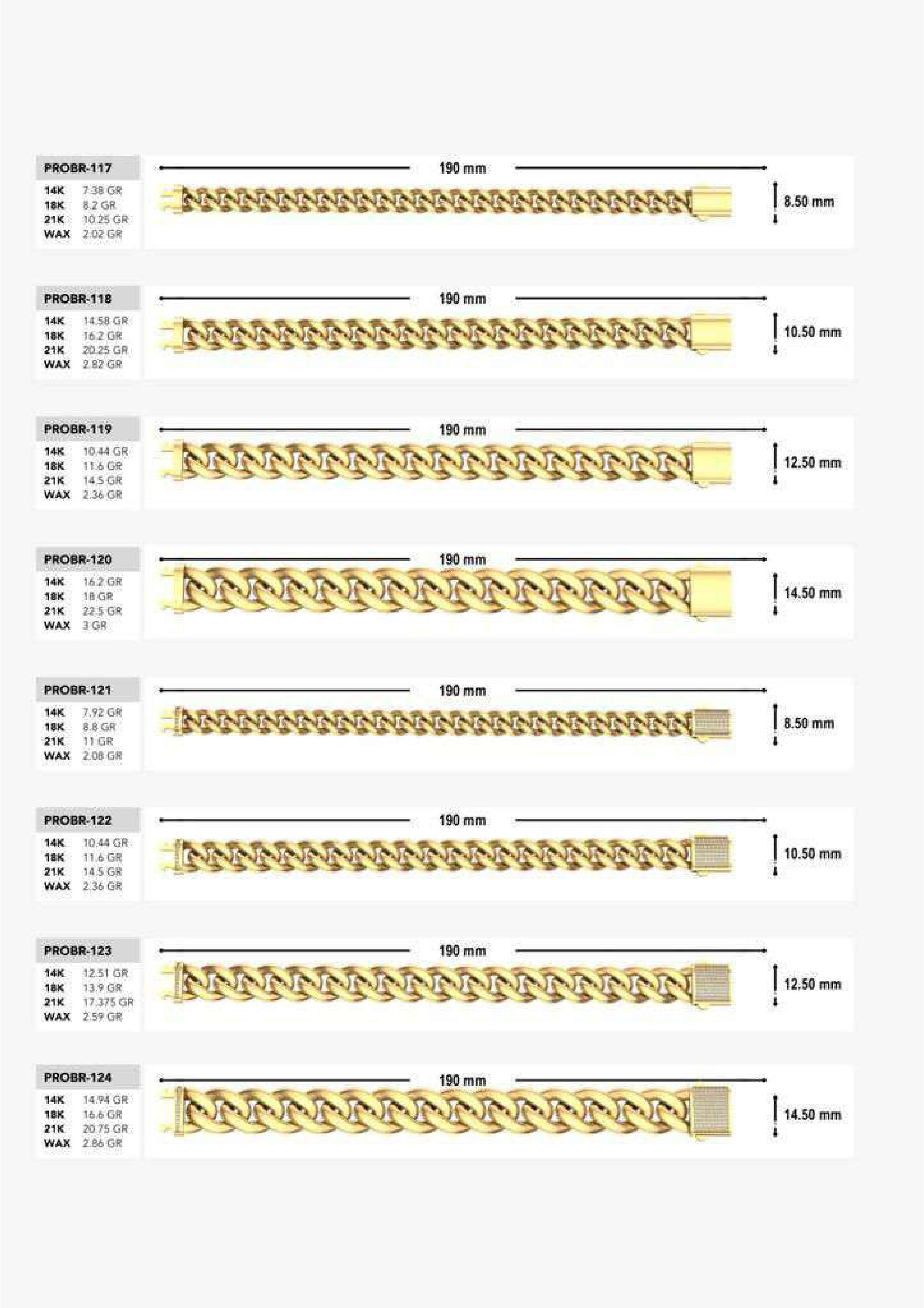 180 CUBAN LINK CHAIN BRACELETS READY FOR PRINT  3D print model_1