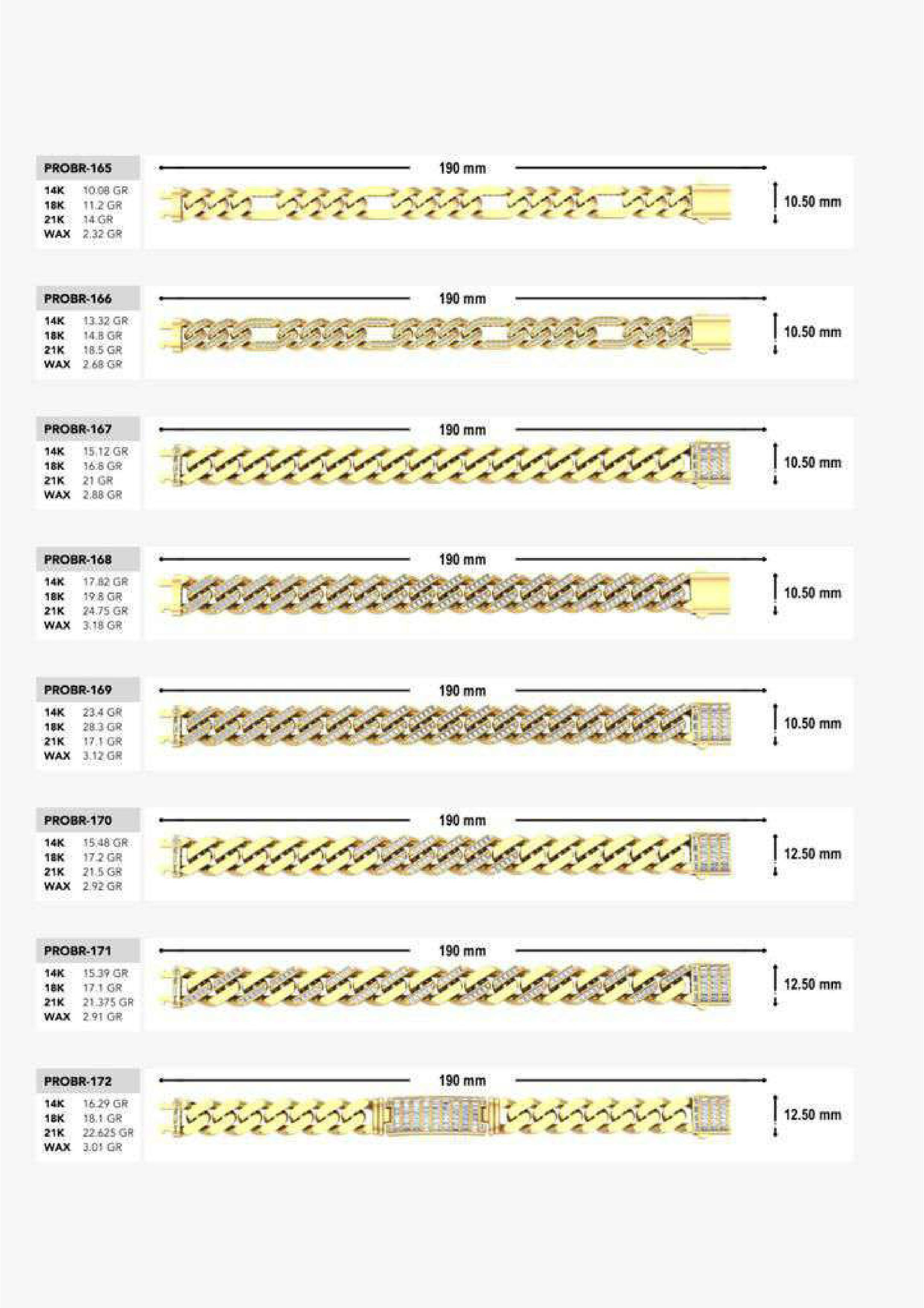 180 CUBAN LINK CHAIN BRACELETS READY FOR PRINT  3D print model_17