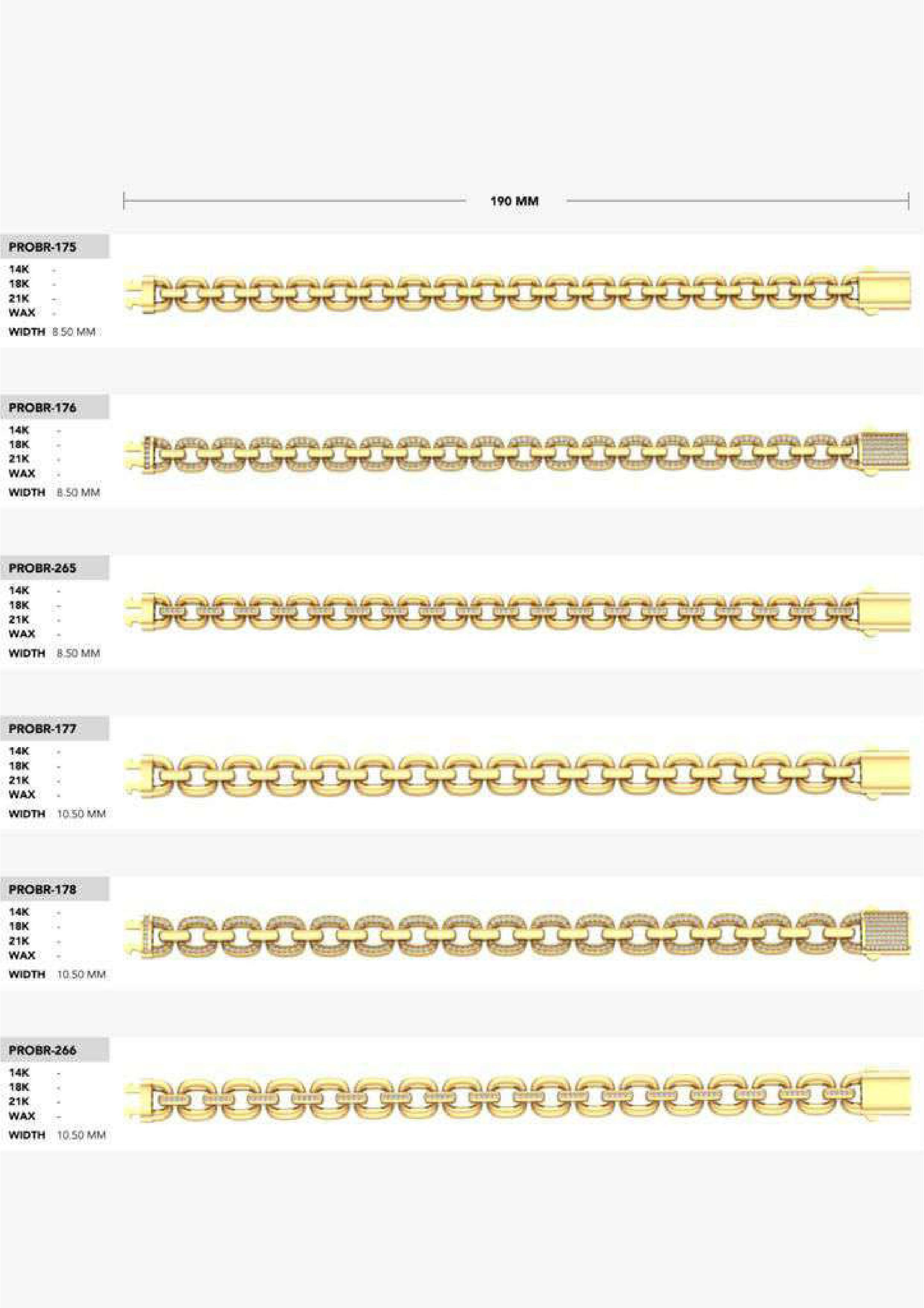 180 CUBAN LINK CHAIN BRACELETS READY FOR PRINT  3D print model_27