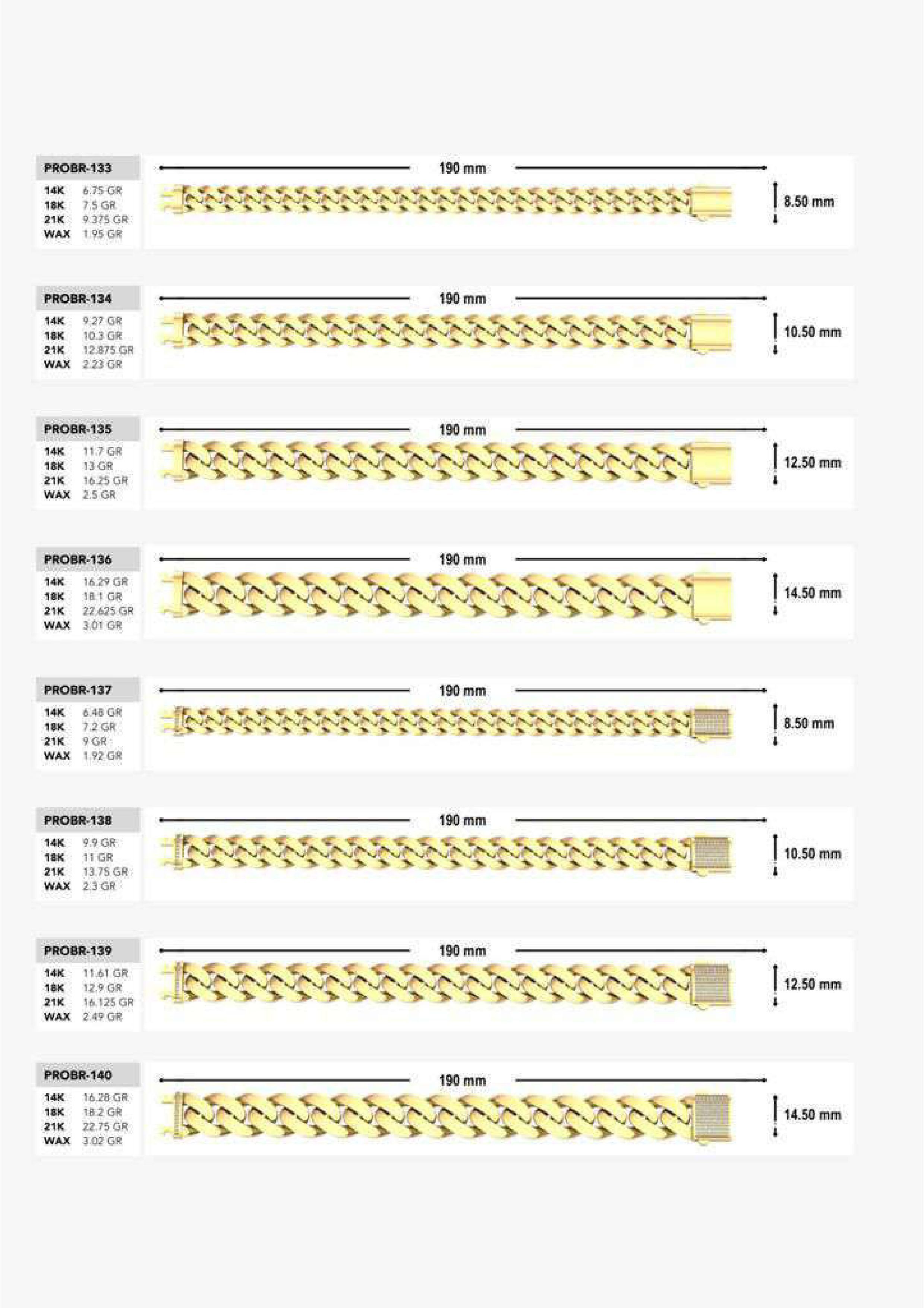 180 CUBAN LINK CHAIN BRACELETS READY FOR PRINT  3D print model_7