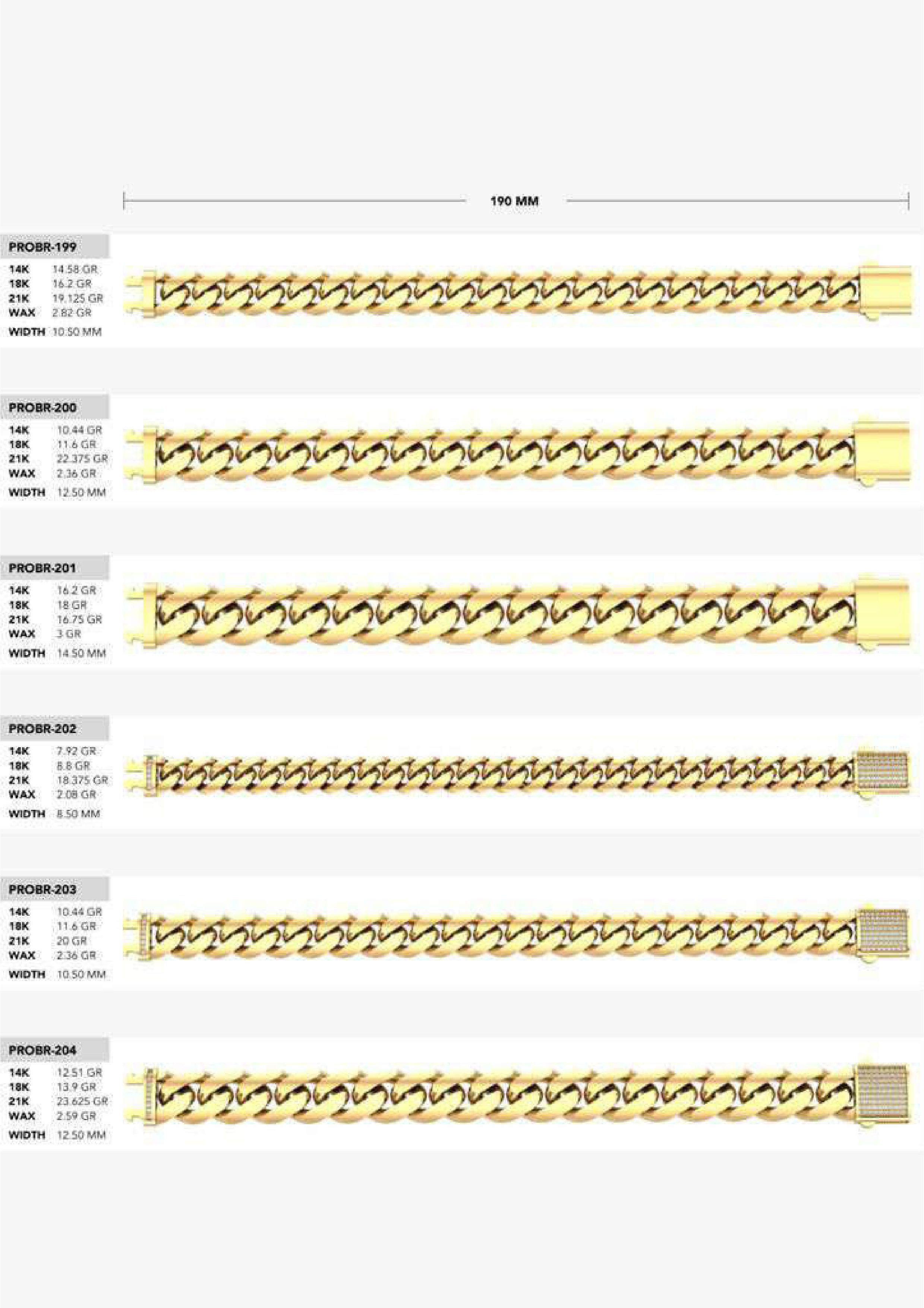 180 CUBAN LINK CHAIN BRACELETS READY FOR PRINT  3D print model_14