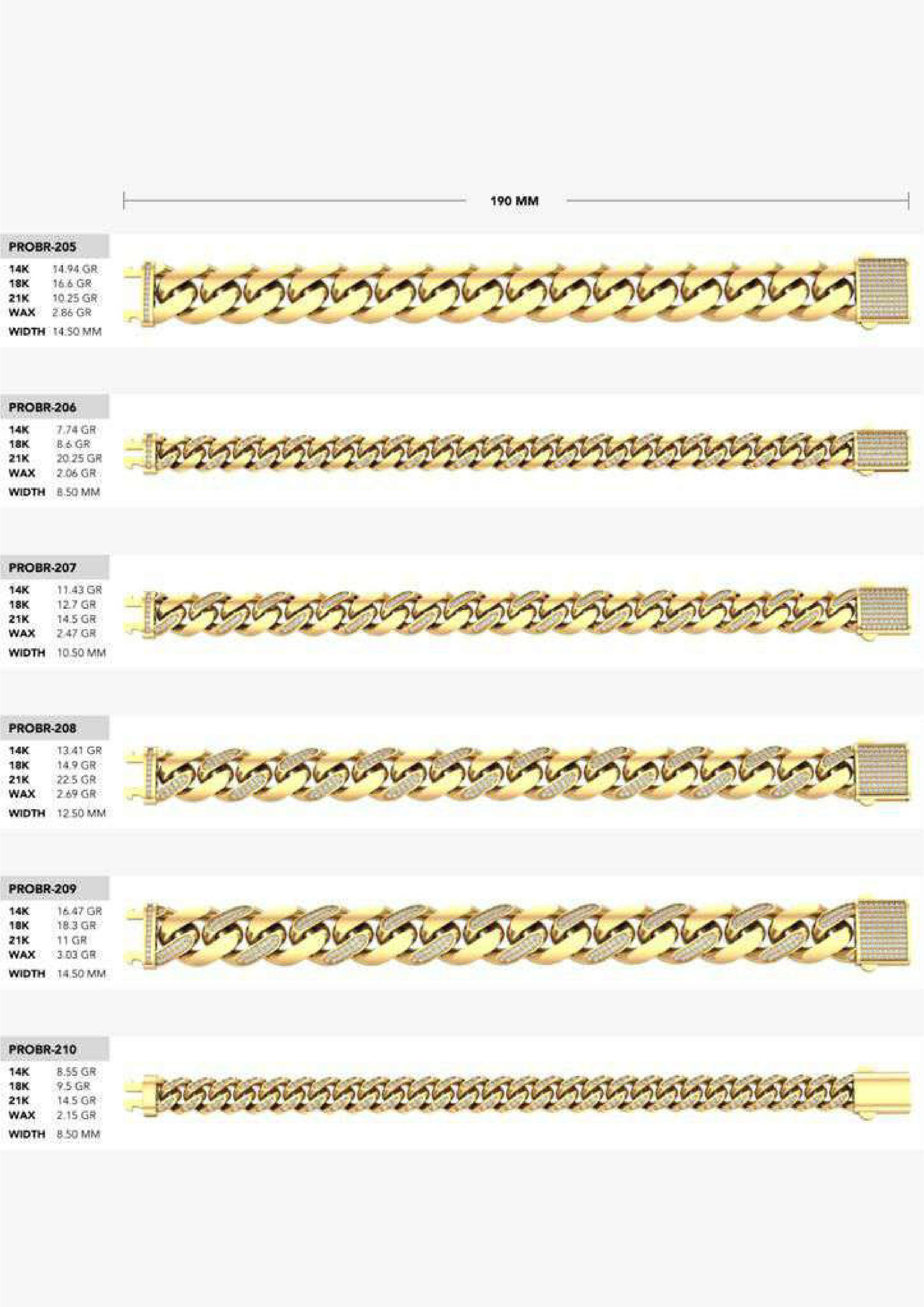 180 CUBAN LINK CHAIN BRACELETS READY FOR PRINT  3D print model_21
