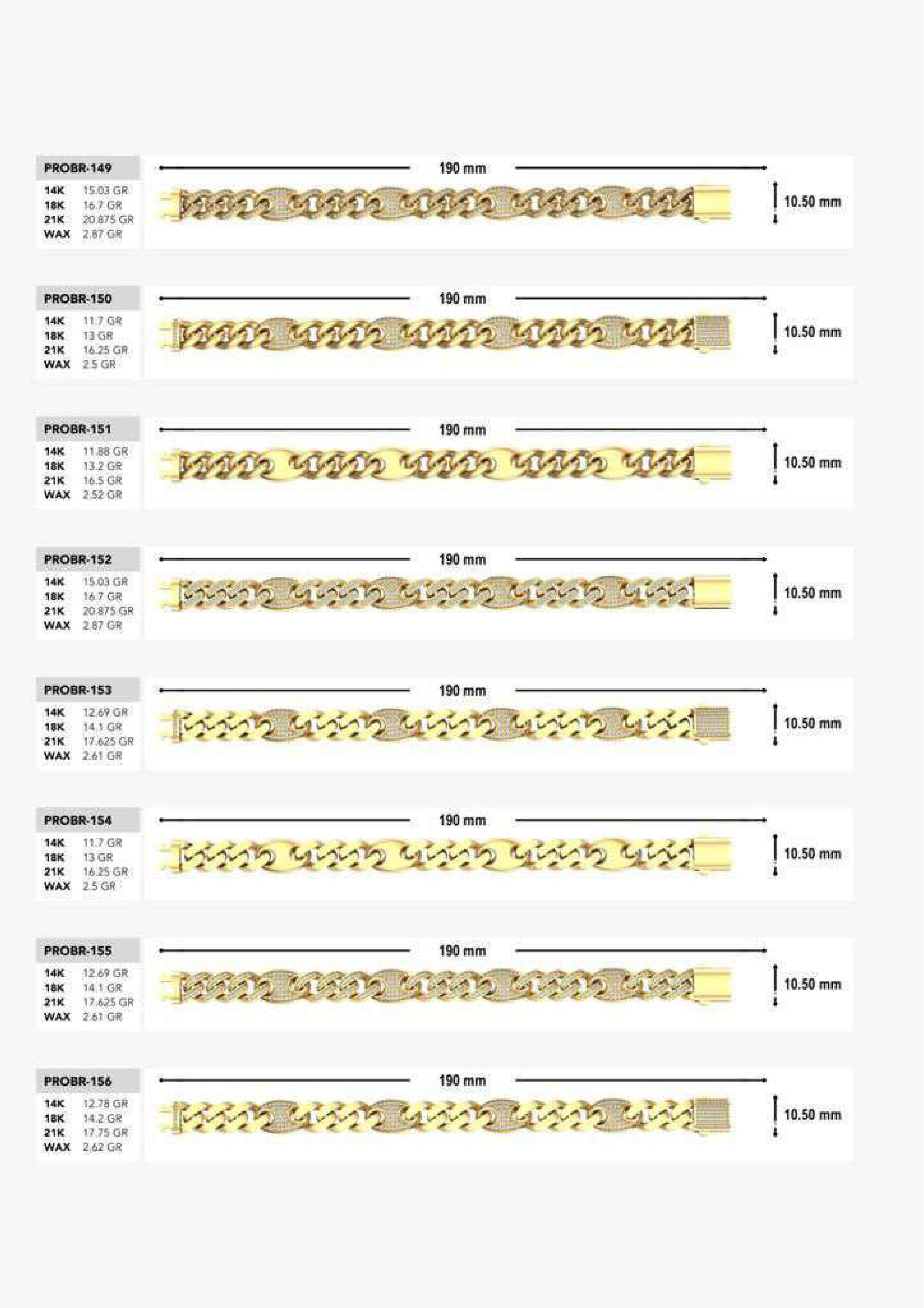 180 CUBAN LINK CHAIN BRACELETS READY FOR PRINT  3D print model_5