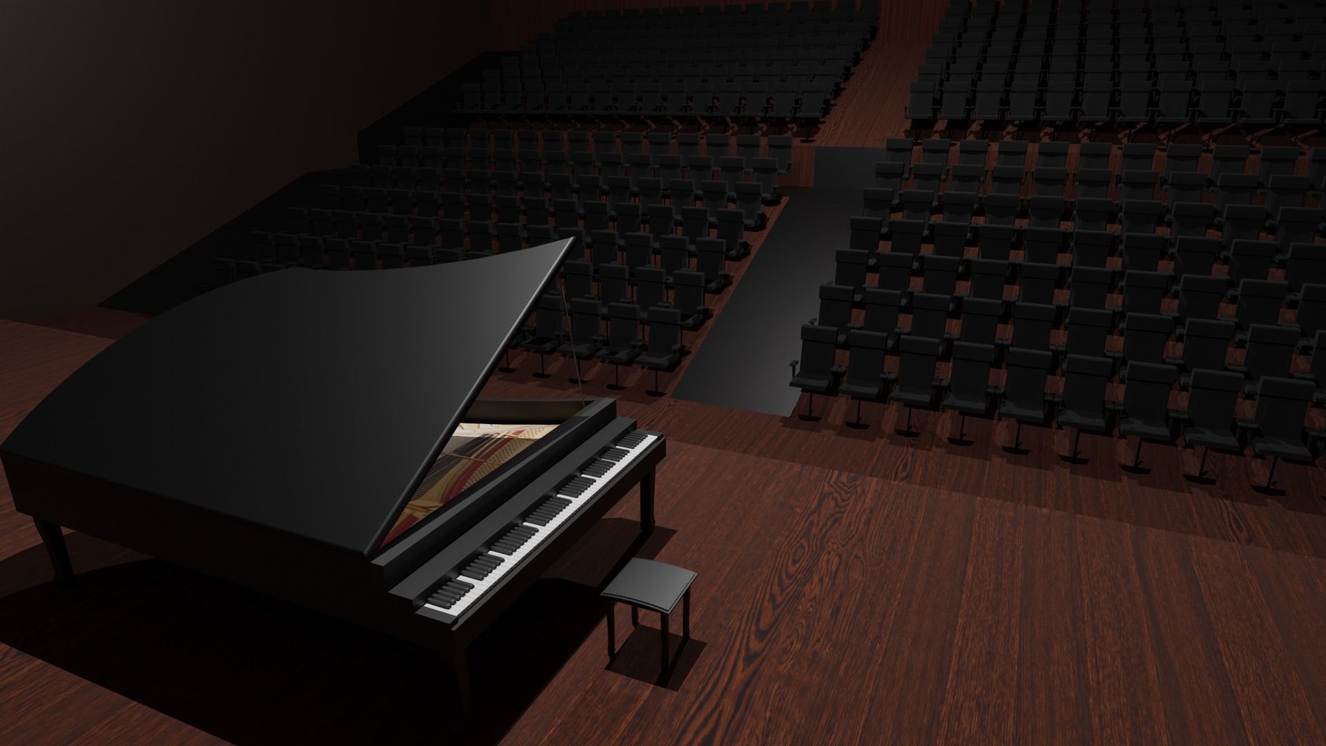 Opera House Low-poly 3D model_2