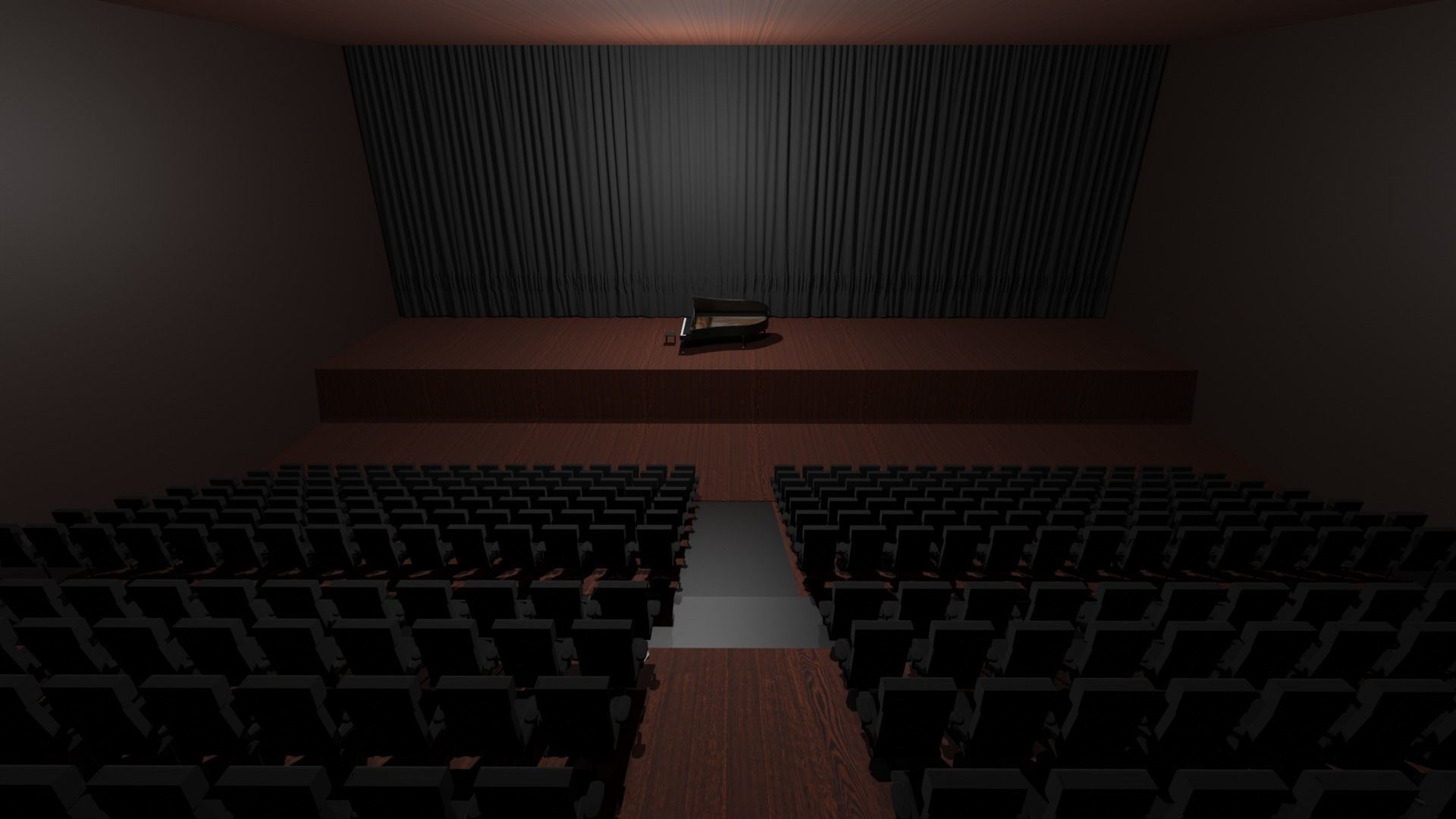 Opera House Low-poly 3D model_5