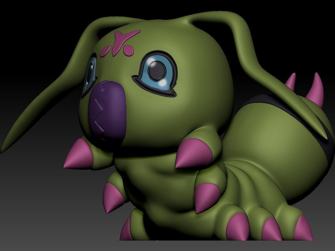 Wormmon 3D print model_3