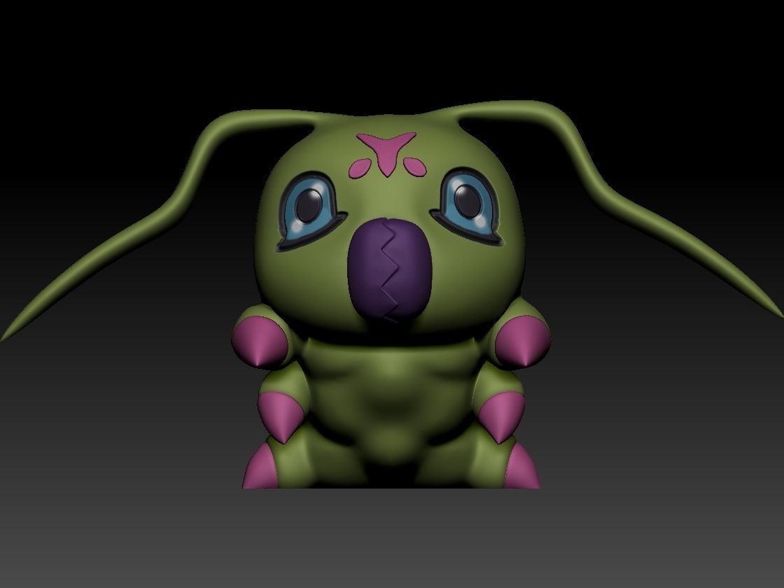 Wormmon 3D print model_1