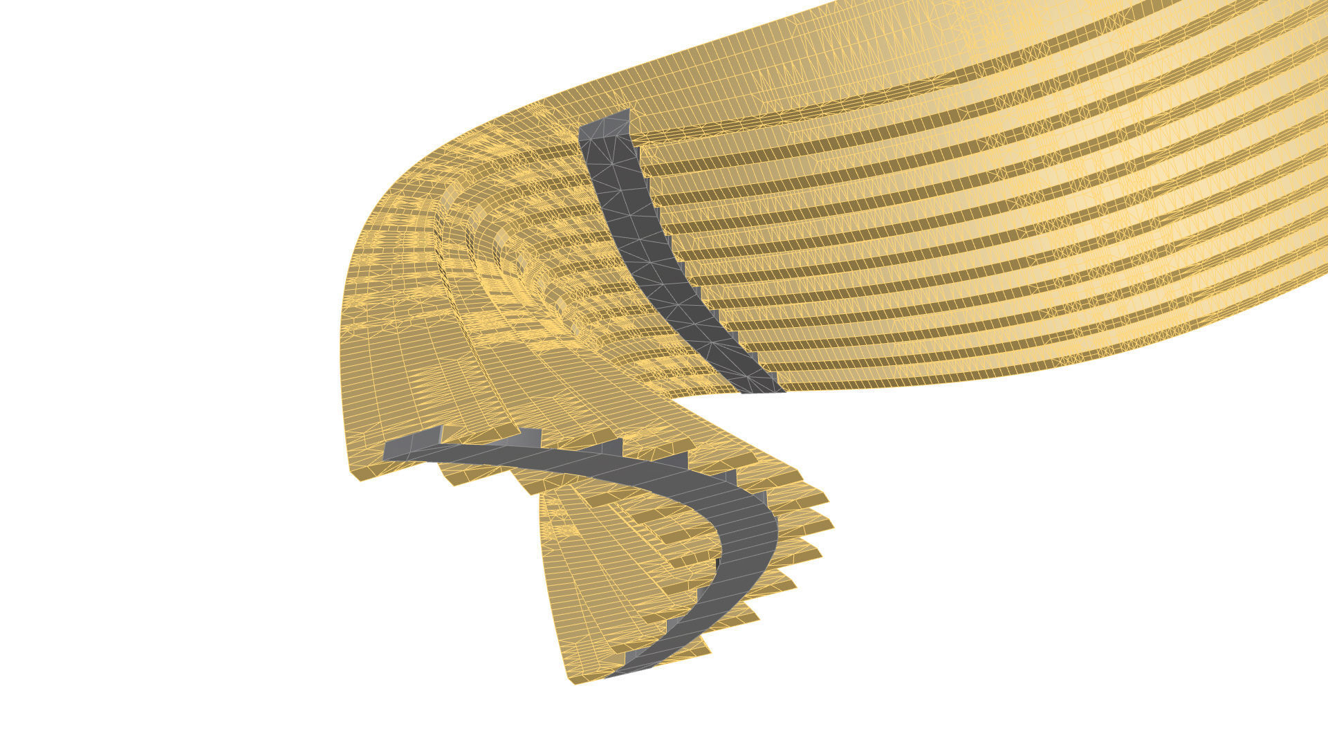 Brackets Outdoor Landscape Bench 3D model_36