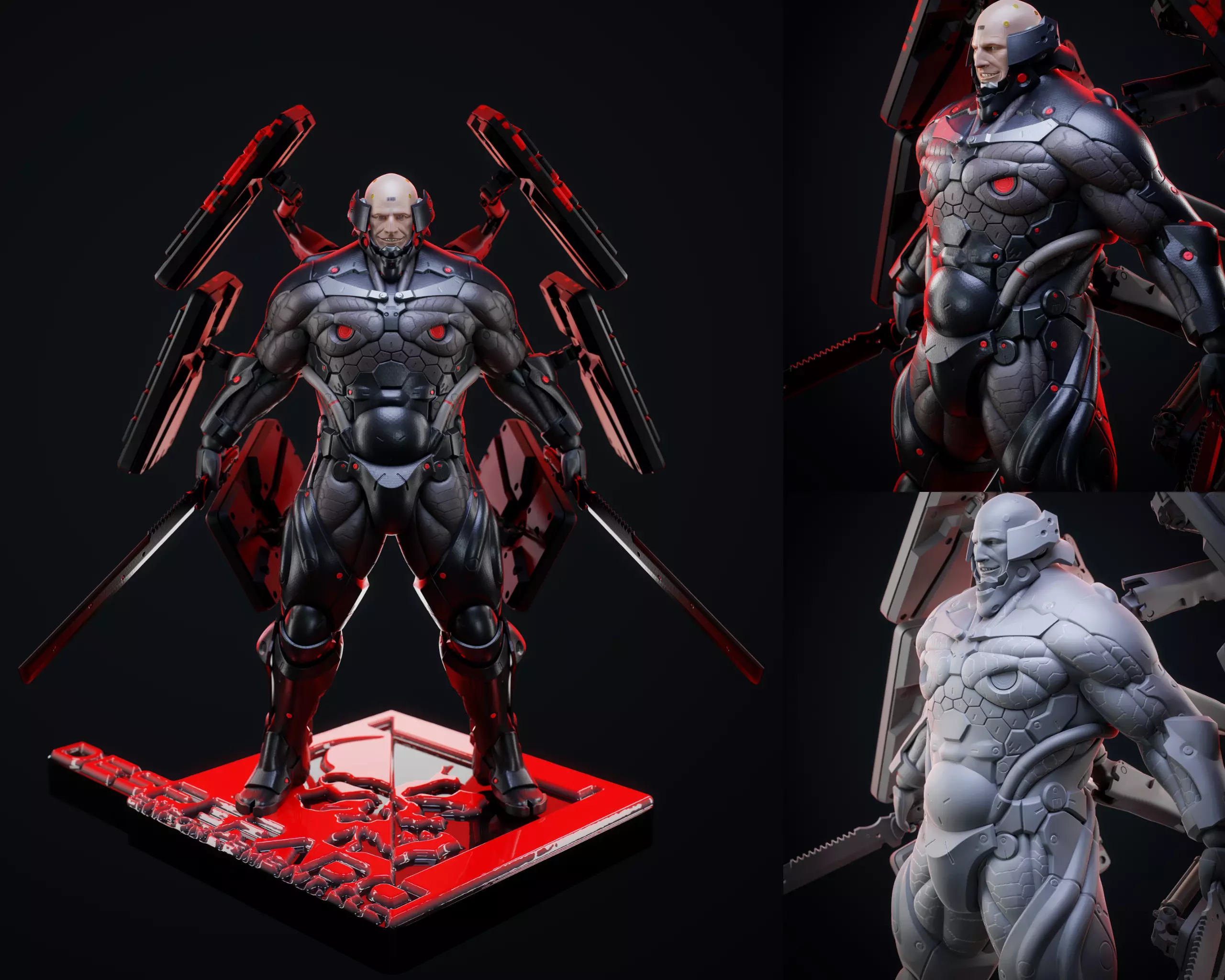 Metal Gear Rising Revengeance Sundowner 3D print model_0
