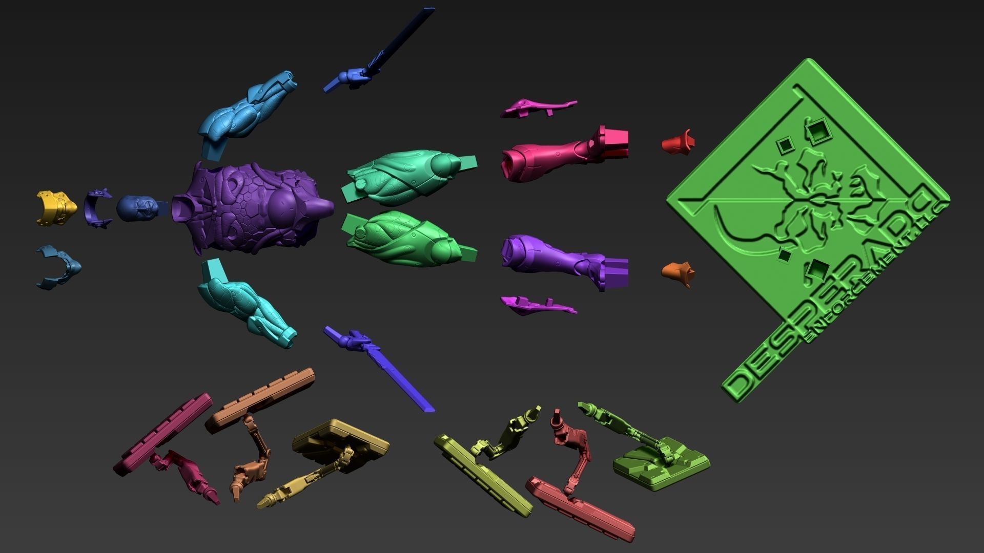 Metal Gear Rising Revengeance Sundowner 3D print model_12