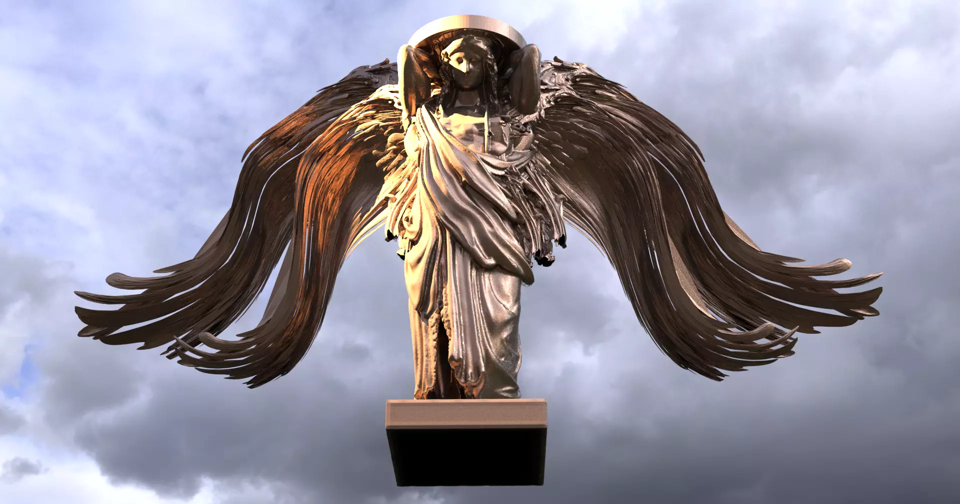 Delphi Temple statue 3D model