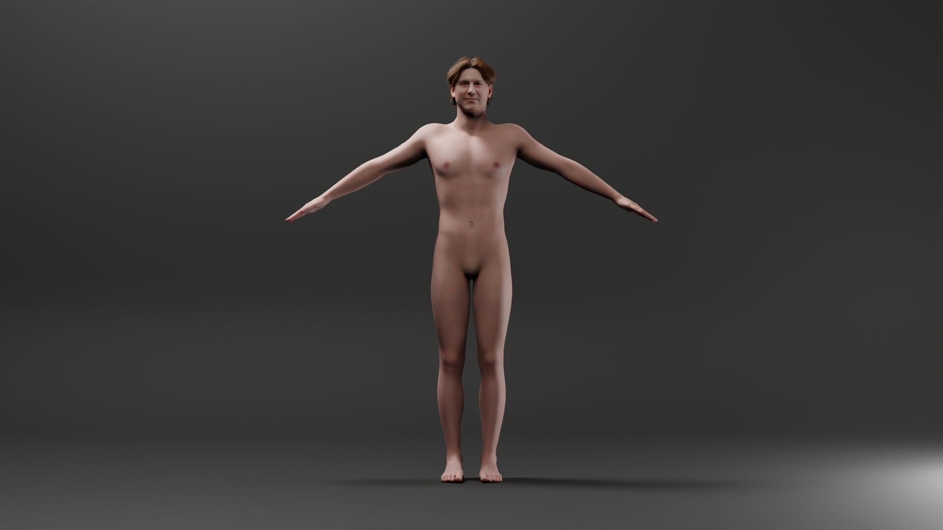 Realistic Male Character - Yan-Ming 3D model_1