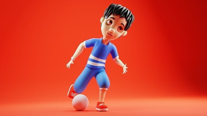 boy ilustration  3D model