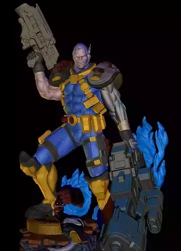 Cable from X-Men OBJ file collectibles 1 piece EDITABLE 3D print model