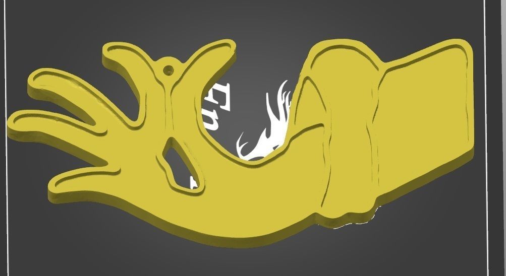 grinch hand ornament holder  and hanging decoration 3D print model_5