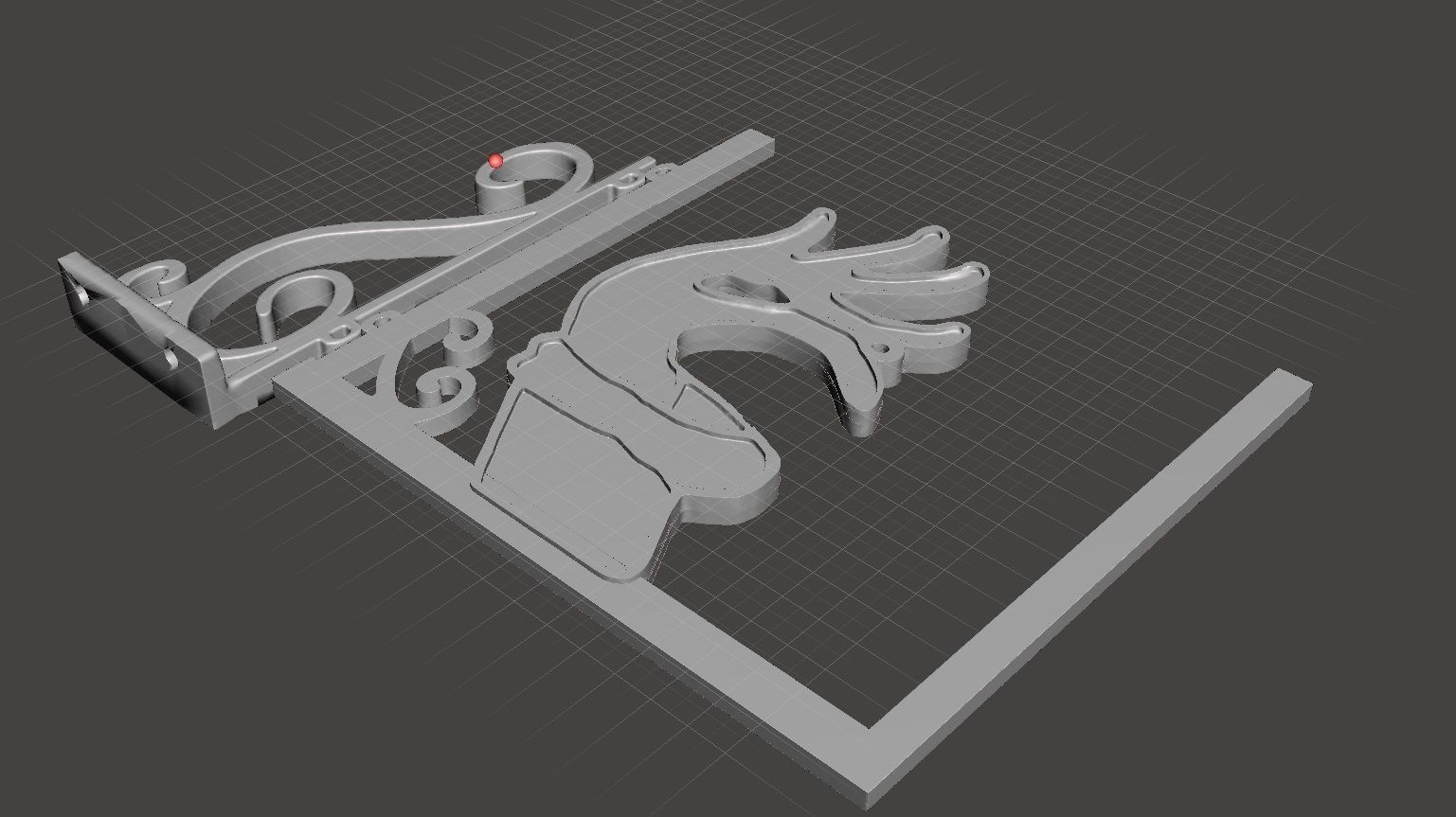 grinch hand ornament holder  and hanging decoration 3D print model_2