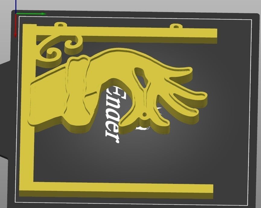 grinch hand ornament holder  and hanging decoration 3D print model_4