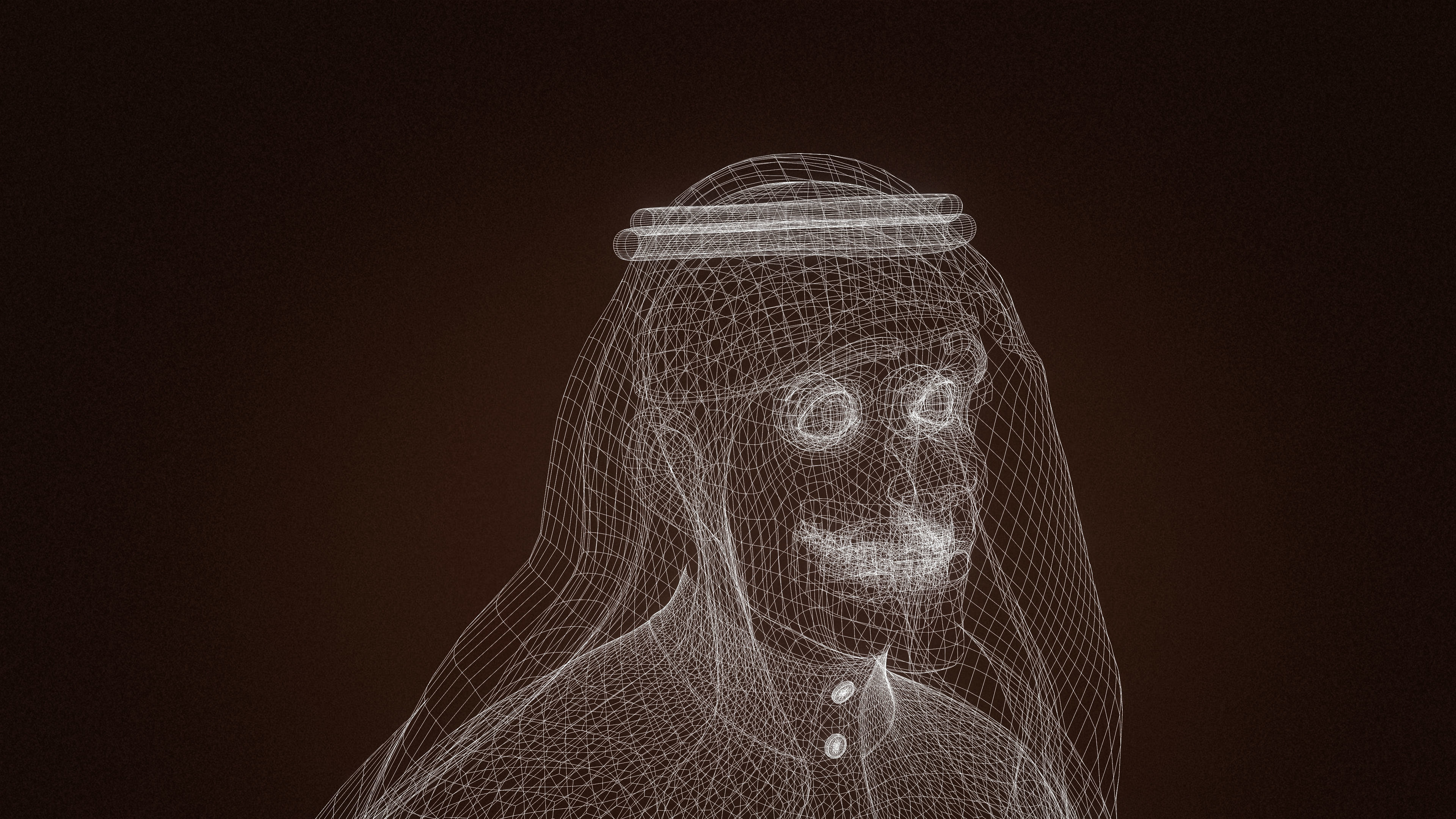 High Quality Arab Male Stylized Low-poly 3D model_19