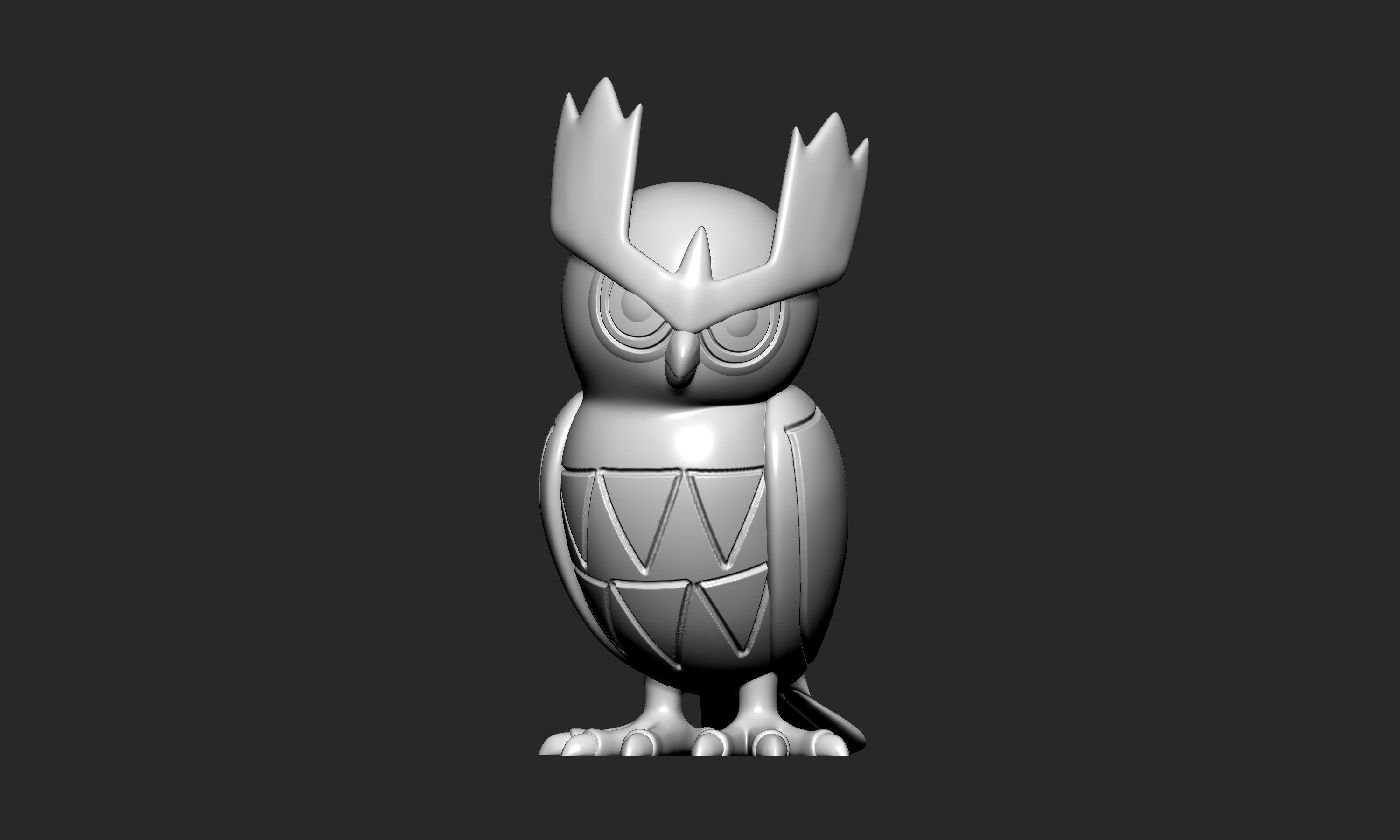 Pokemon - Noctowl with 2 poses 3D print model_6