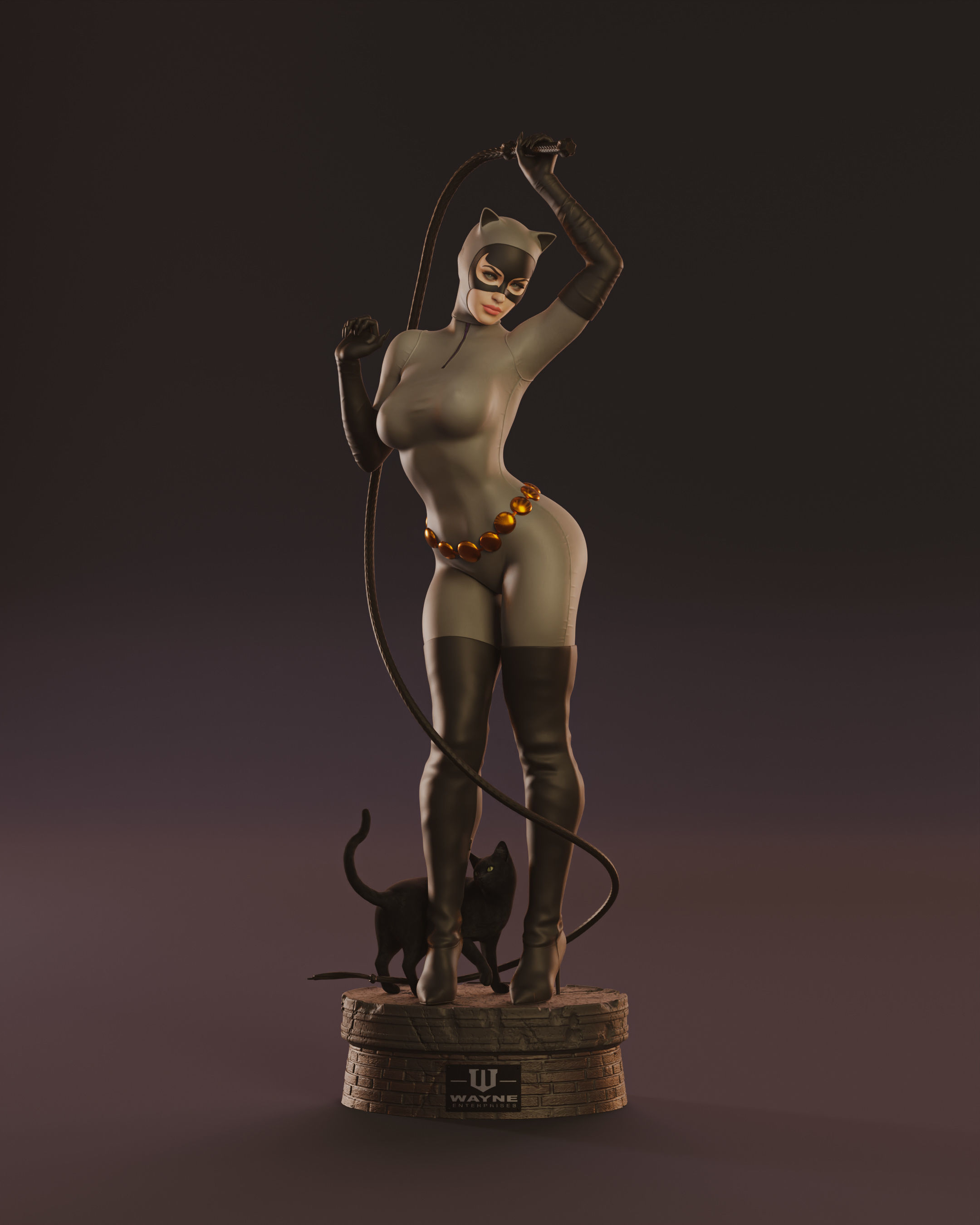 Catwoman 3D print model_12