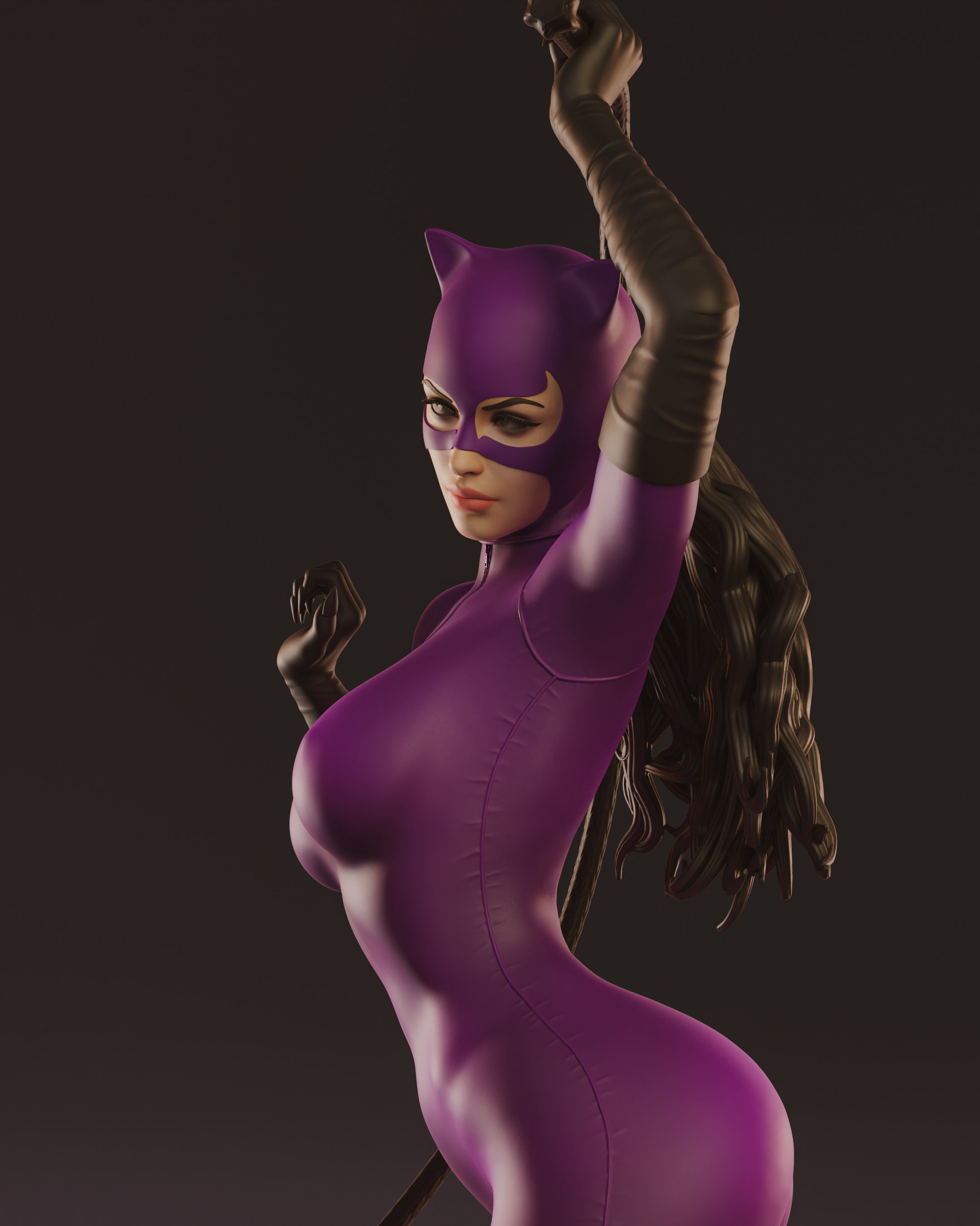 Catwoman 3D print model_7
