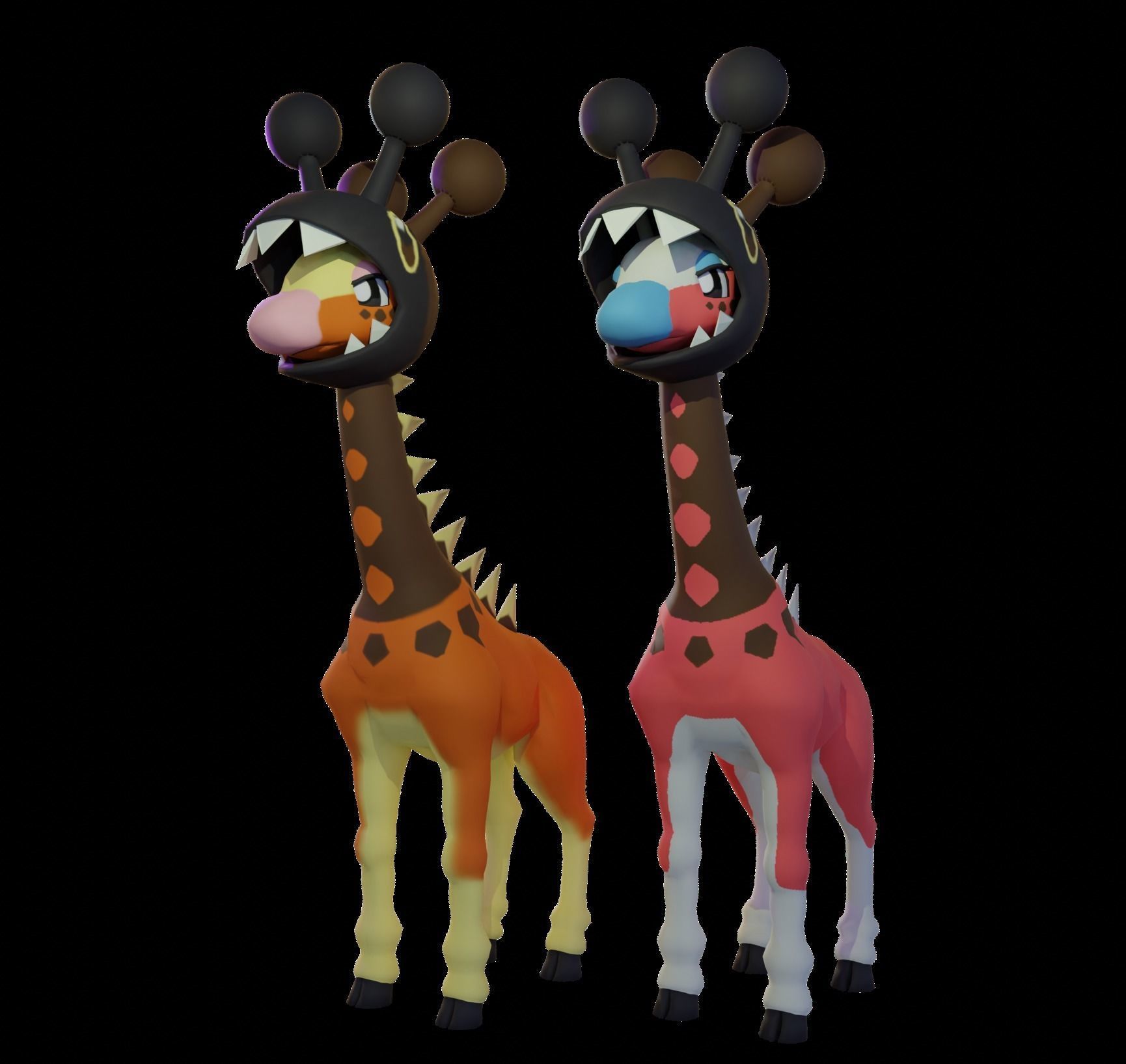 Farigiraf Low-poly 3D model_4